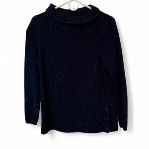 Talbots Navy Women's Cowl Neck Sweater